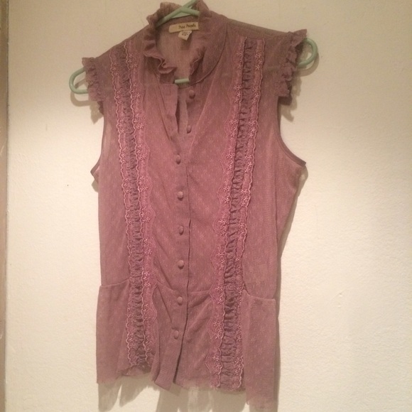 sheer frilly Free People too