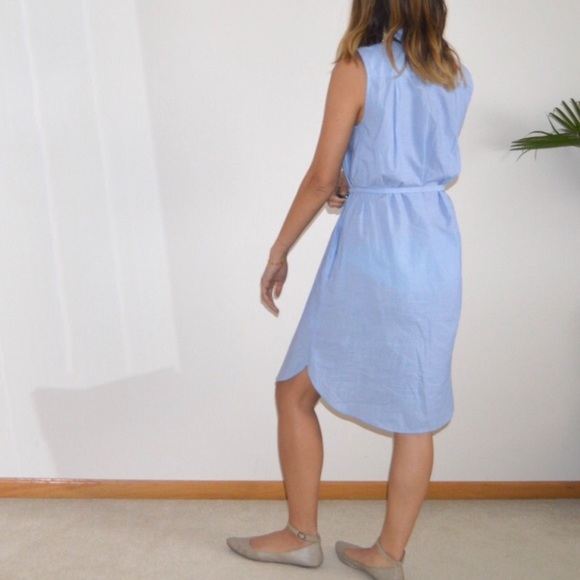 ๐HP๐ {j.crew factory} chambray shirt dress - Picture 3 of 4