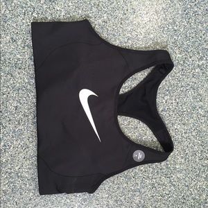 Black Nike sports bra