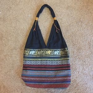 Boho Elephant Tote Bag
