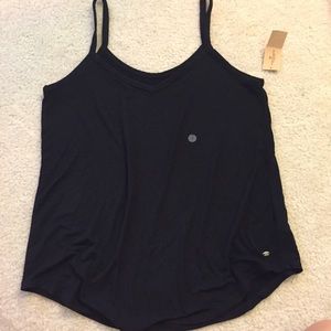 Loose Black American Eagle Tank Top