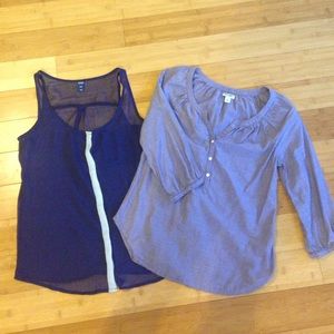 Two OldNavy tops.