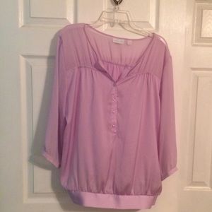 Ny&co Lilac sheer blouse
