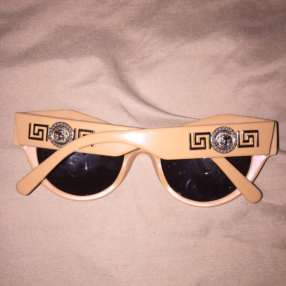 2013 Versace nude cat eye sunglasses - Picture 2 of 4