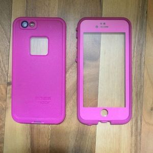 Pink iPhone 6 life proof case