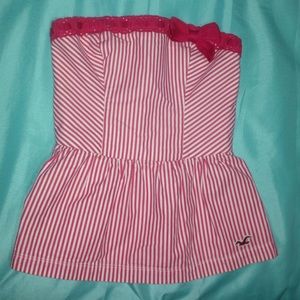 red&white hollister top