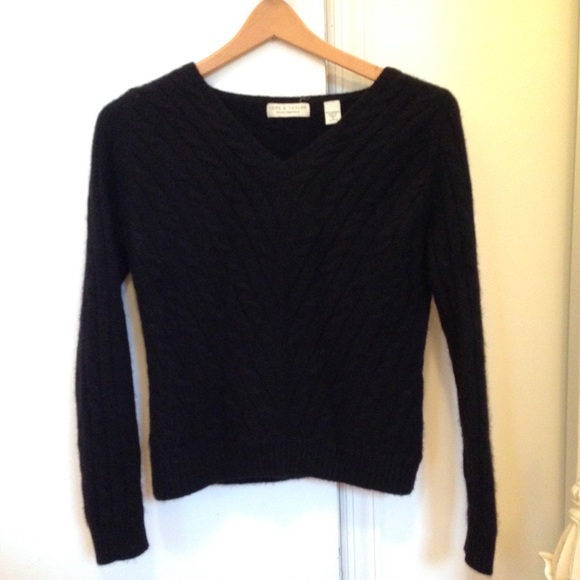 Lord and Taylor Two-Ply Cashmere Cableknit Sweater