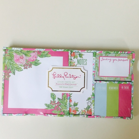 *WILL DROP PRICE* Lilly Pulitzer sticky note set