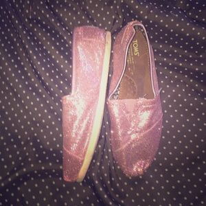 Sparkly Pink TOMS