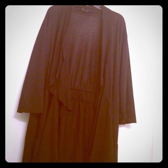 ❌SOLD❌ Black draped cardigan just beautiful  roomy - Picture 1 of 1