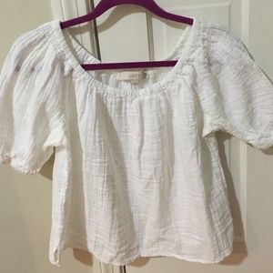 Off the shoulder LOFT top
