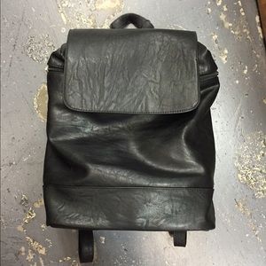 Flap over bucket bag