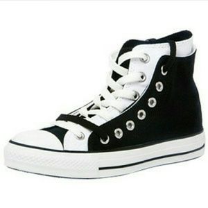 Double layered high top converse