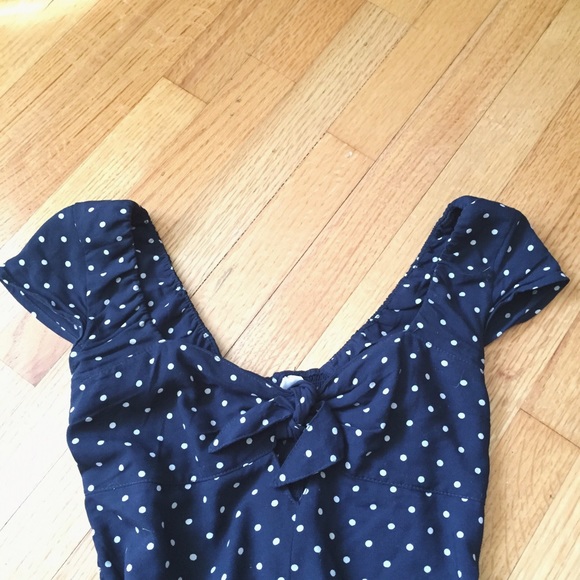 ruched dot romper