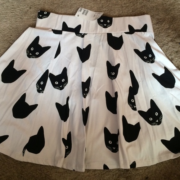 Cute cat skirt.