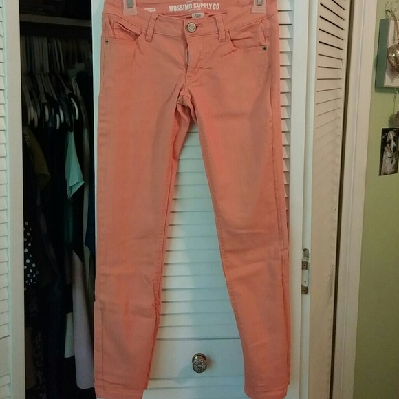 Orange skinny capris