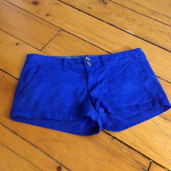 Bright blue AE shorts