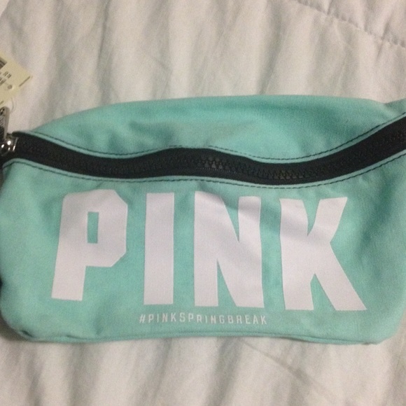 mint vs pink spring break fanny pack