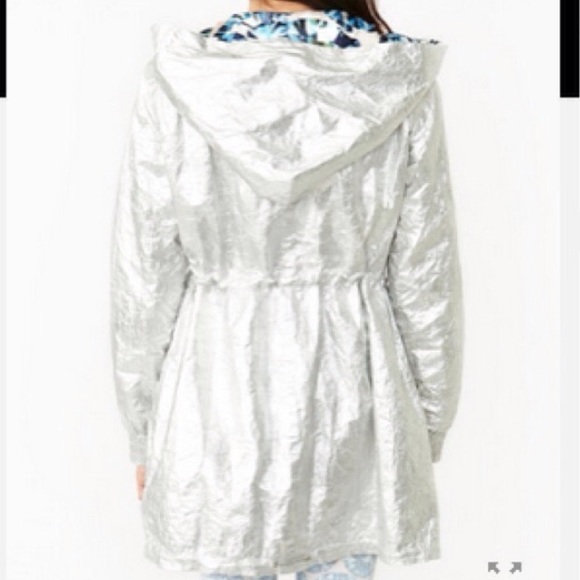 NASTY GAL 💎 Metallic anorak 💎 REVERSIBLE!!!! - Picture 2 of 4