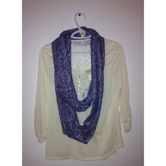 Neon Soul Lacey Top w/ Scarf