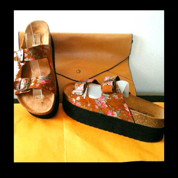 Jeffrey Campbell Shoes - Jeffrey Campbell Birkenstock like suede platform