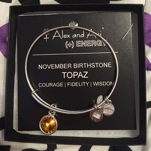 Topaz (Nov. Birthstone) Alex and Ani Bracelet