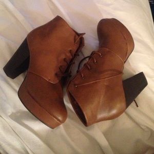 Brown booties