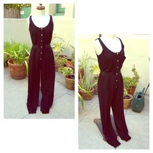 Black casual sleeveless romper
