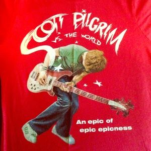 Large women's Scott Pilgrim tee. Light worn.