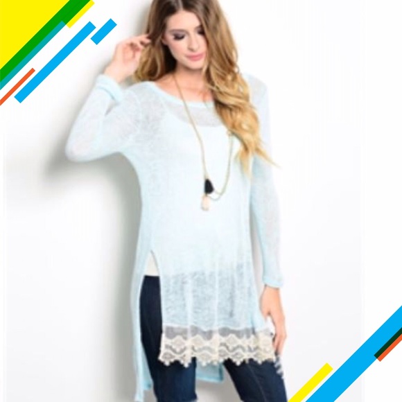 ADORABLE HIGH-LOW LIGHT SWEATERS - Picture 3 of 4