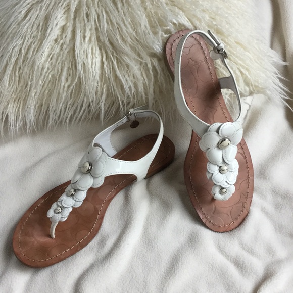 Coach Shoes - Coach flower sandals