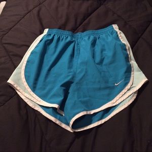 blue nike shorts