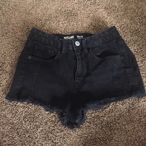 Black high rise Mossimo shorts