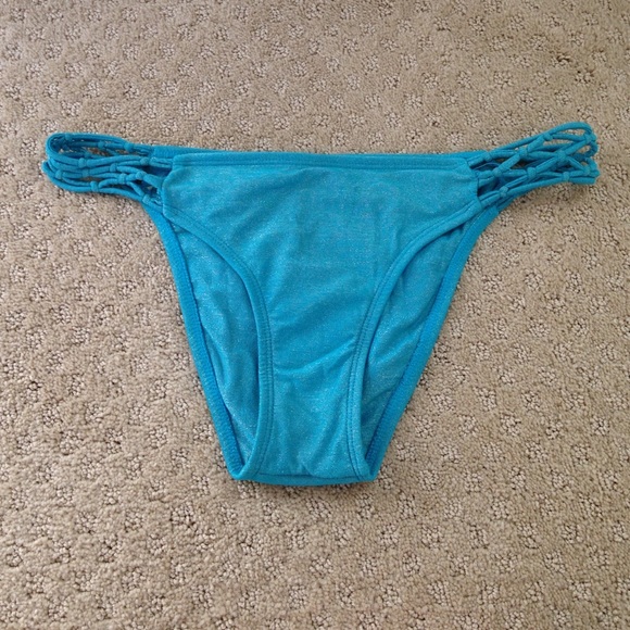 Blue bikini bottoms
