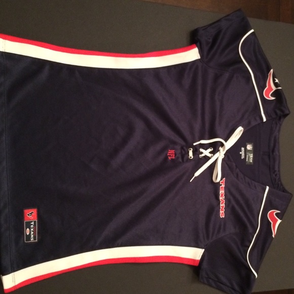 Texans shoelace women's jersey