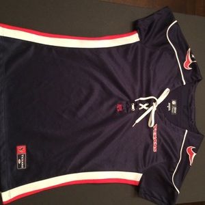 Texans shoelace women's jersey