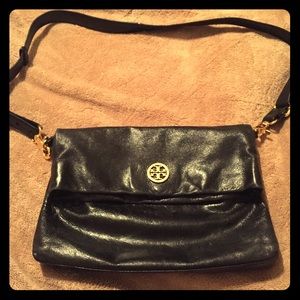 Tory Burch black messenger bag