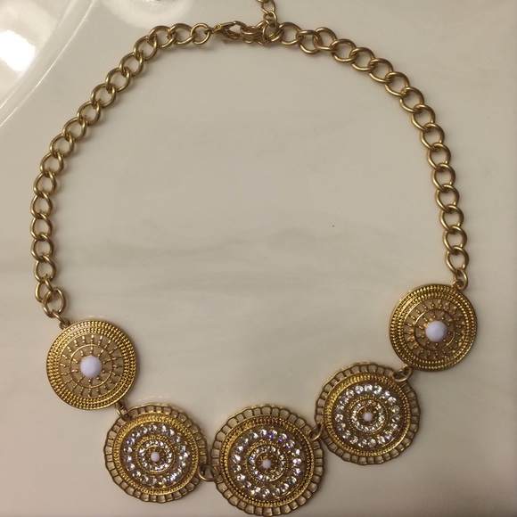 Gold Circle Necklace - Picture 2 of 3