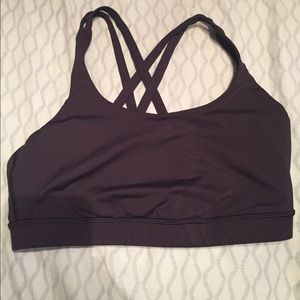 Lululemon black energy bra