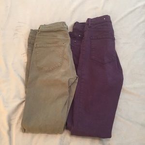 TWO colored jeans