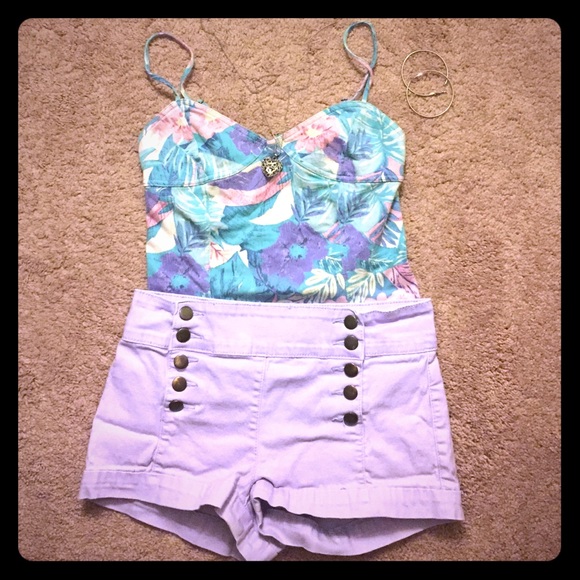 Flower Body suit