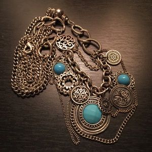 Turquoise Charm Necklace