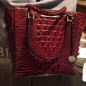 Brahmin small-medium pecan tote