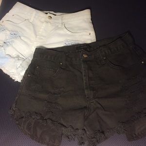 2 for $10 Forever 21 Distressed Shorts