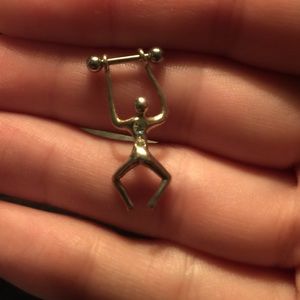 Hanging Man Cartilage Earring