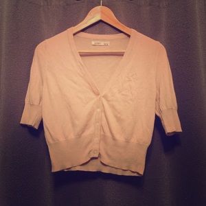 Tan cropped shrug