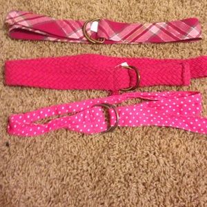Pink girls belt bundle