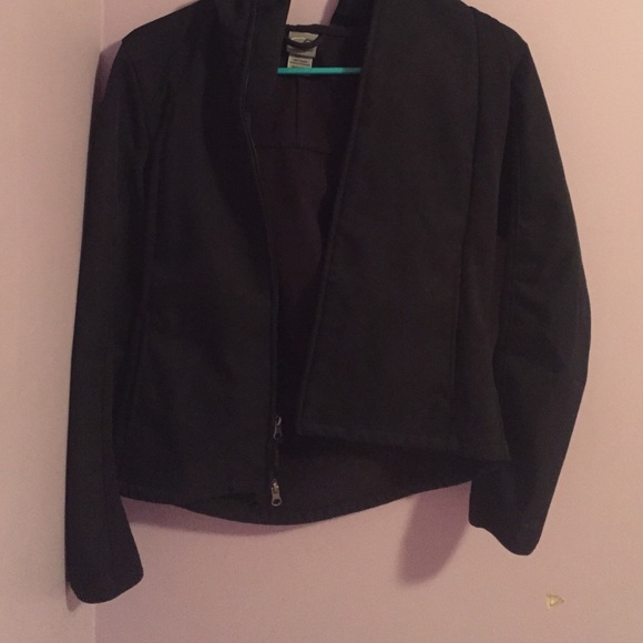 Black, full zip jacket