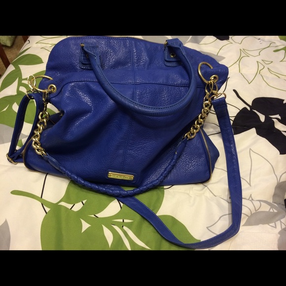 Cobalt blue Steve Madden fold over bag