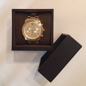 Michael Kors Yellow Gold Chronograph Quartz Watch